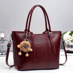 Bolsos Tote de Cuero Color Marrón Retro, Bolso de Mano de PU de Gran Capacidad para Mujer - Product Image 4