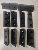 Connecteur d'angle à 90 degrés en profilé aluminium T-Slot couleur personnalisée, anodisé rouge/noir, pour extrusions 4080, 40120, 40160