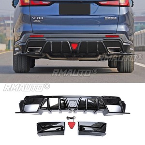 <b>For</b> Honda CRV-DC 2023 <b>Car</b> Rear Bumper Lip Splitter <b>Diffuser</b> <b>Car</b> Accessories Gloss Black Bumper Protector Modification Part - Product Image 2