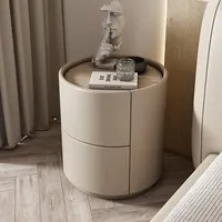 Meuble d'appoint de salon, table de chevet créative en bois massif, 2 tiroirs, nouveau meuble de rangement simple et moderne pour petite chambre à coucher