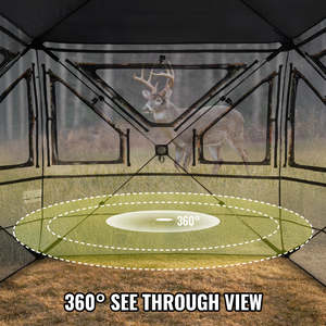 Customizable Foldable Dome pop up Hunting Blind Tent Multi-Person Camouflage Waterproof Shelter for Outdoor Camping Bird <strong>Watch</strong> - Product Image 3