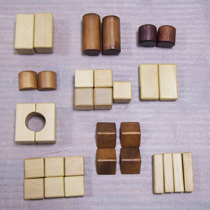 Customizável infantil de madeira DIY geométrica <span class=keywords><strong>Building</strong></span> <span class=keywords><strong>Blocks</strong></span> Beech Puzzles-Grande quantidade desconto para decorações de Natal - Product Image 6