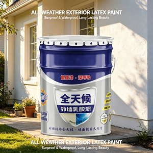 Peinture murale extérieure, peinture au latex, revêtement imperméable et résistant au soleil, peinture extérieure auto-appliquable pour la couleur des murs domestiques - Product Image 1