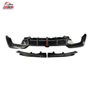 Difusor Trasero de Fibra de Carbono Estilo KB para <span class=keywords><strong>BMW</strong></span> Serie 3 G20 Pre-LCI 2019-<span class=keywords><strong>2022</strong></span> M <span class=keywords><strong>Sport</strong></span> M340i, Divisor de Parachoques Trasero - Product Image 3