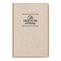 Journal de gratitude A5, couverture rigide, journal de bien-être, couverture en coton et lin, carnet guidé pour la pleine conscience et la réflexion personnelle, cadeau