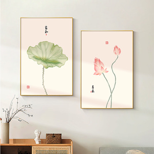 Sala de estar dormitorio pintura decorativa moderna arte de pared personalizado Simple Rosa flor de loto cristal pintura de porcelana - Product Image 6