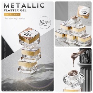 JTING Gel de plâtre 3D pour nail art, effet 4D 5D unique, peinture métallique en pots, 6 couleurs, OEM/ODM - Product Image 3