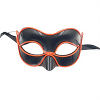 Masque LED rechargeable d'Halloween avec écran d'affichage LED, couleurs personnalisables - Lumières clignotantes, décorations de fête qui brillent dans le noir, vente en gros
