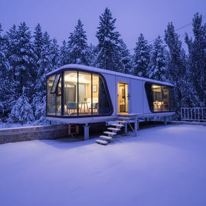 Cabaña Inteligente de Lujo Desmontable para Exteriores, Libre de Formaldehído, Resistente a la Humedad y al Calor, Cabaña Portátil - Product Image 1