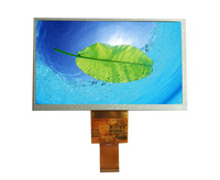 Modul Layar AISON 7 Inci 800x480 IPS TFT LED Backlight LCM Panel Hitam Normal Antarmuka RGB 40 PIN Panel Sentuh PCAP