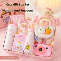 Coffret Cadeau Rentrée des Classes & Anniversaire pour Petites Filles - Design Céramique Cartoon Pratique & Attentionné pour les 5-12 Ans