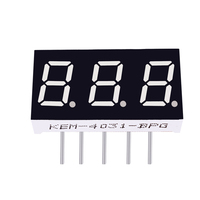 Layar LED 7 Segmen 3 Digit 0,4 Inci Berkinerja Tinggi Houkem-4031-BB Layar LED Angka Digunakan untuk Voltmeter Tabung Digital