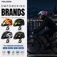 Casque de vélo en gros avec lumière LED, visière amovible, couleur personnalisée OEM, moule privé CE, casque de vélo rechargeable pour le cyclisme