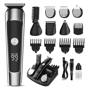 เครื่องโกนหนวดไฟฟ้าสำหรับผู้ชาย 6-in-1 ออลอินวัน ชุดอุปกรณ์ดูแลขนไร้สาย กันน้ำ IPX6 สำหรับโกนหนวด เส้นผม ขนตามร่างกาย จมูก หู ใช้ในบ้านและรถบ้าน - Product Image 1