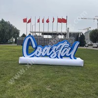 Ballons publicitaires gonflables de grande taille avec logo personnalisé de haute qualité, lettres en Oxford/PVC résistantes aux intempéries