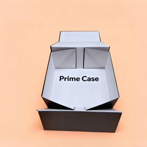 Thời Trang Quần Áo Giày Quà Tặng Bao Bì Hộp Sang Trọng Vàng Logo Các Tông Màu Đỏ Thêm Lớn Gấp Từ Tùy Chỉnh Khởi Động Hộp Với Xử Lý - Product Image 3