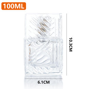 Flacon de <span class=keywords><strong>parfum</strong></span> transparent de luxe personnalisé de 100ml pour hommes et femmes vide flacon de <span class=keywords><strong>parfum</strong></span> en spray arabe unique de Dubaï de luxe avec couvercle en verre - Product Image 6