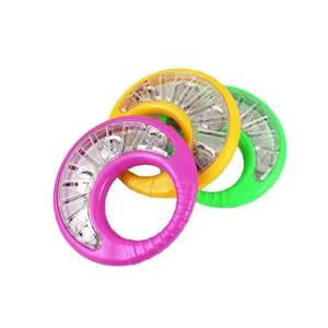 Plastic transparent tambourine children's early education music toys adult hand beat percussion instruments