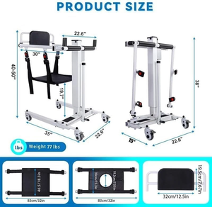 Ascenseur de transfert médical électrique pliable <span class=keywords><strong>pour</strong></span> fauteuil roulant de levage de patient handicapé âgé à l'équipement d'aide à la mobilité de véhicule - Product Image 5