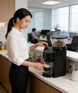 Macinacaffè Automatico Nero con Capacità del Tramoggio di 8 Oz per Preparazione Espresso Domestica - Product Image 2