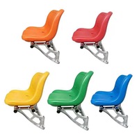 Chaise de tribune extérieure en HDPE avec pieds en aluminium moulé, anti-UV, imperméable, sièges de tribune, couleur personnalisée, logo OEM, arène sportive