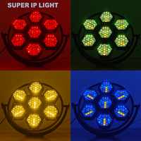 Luces LED Retro de 7*60W para Discoteca, RGBW Cálidas, Auxiliares DMX512 para DJ, Club, Fiesta, Espectáculo