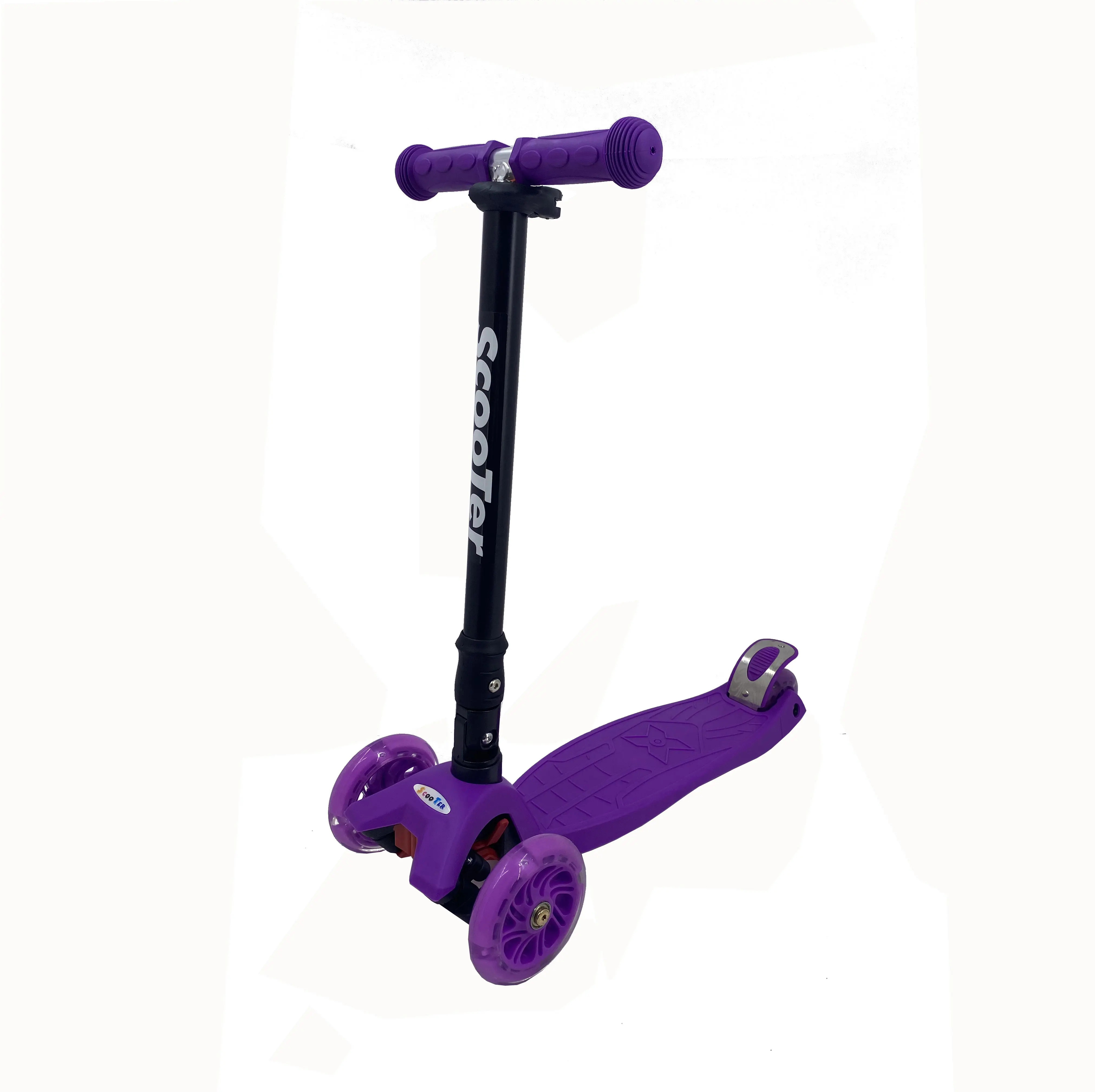 Électrique scooters enfants de scooter 3-6-8 ans quatre-roue flash poussette gros amovible