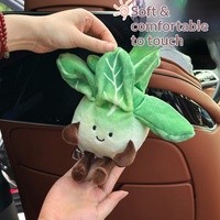 Aimants de réfrigérateur en peluche polyester et coton PP, pendentifs de voiture, motifs de fruits et légumes mignons de dessins animés, pour trottinettes électriques et motos