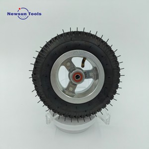 Remise 10% Off 2.50-4 Roulement de moyeu en alliage de pneu pneumatique Roue de fauteuil roulant de 9 pouces Roue de gonflage de scooter de 226mm avec chambre à air - Product Image 2