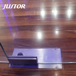 Resorte de Piso Hidráulico de <span class=keywords><strong>Doble</strong></span> Cilindro de Acero Inoxidable JU-34, Resorte de Piso Oculto de 120 kg para Puerta de Vidrio - Product Image 1