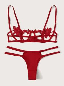 Lencería Sexy con Flores Caladas, Ropa Interior Erótica para Adultos, Conjunto de Lencería Sexy para Mujer, Ropa Interior Femenina, Lencería Erótica - Product Image 6