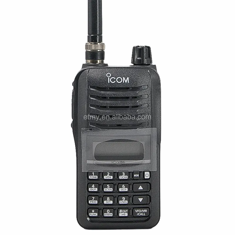 Icom IC V86 7W radio berguna komunikasi portabel asli Buatan Jepang VHF jarak jauh walkie talkie