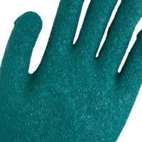 Gants de sécurité en latex froissé enduits de latex, doublure en coton, résistants à l'abrasion pour les machines