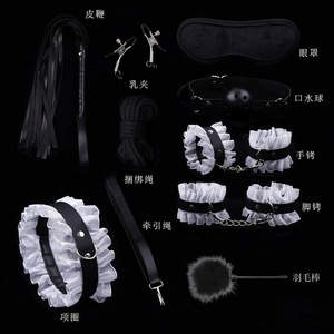 SM секс-игрушки-горничная БДСМ Тренировочный Набор с кружевным воротником наручники для ног Игрушки для взрослых - Product Image 2