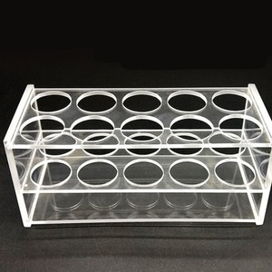 Estante de acrílico Taizhou Dalong para tubos de ensayo, 18 pozos, para tubos de centrífuga de 1.5, 2, 5, 7, 10, 15, 50, 100 ml, uso en laboratorio - Product Image 1