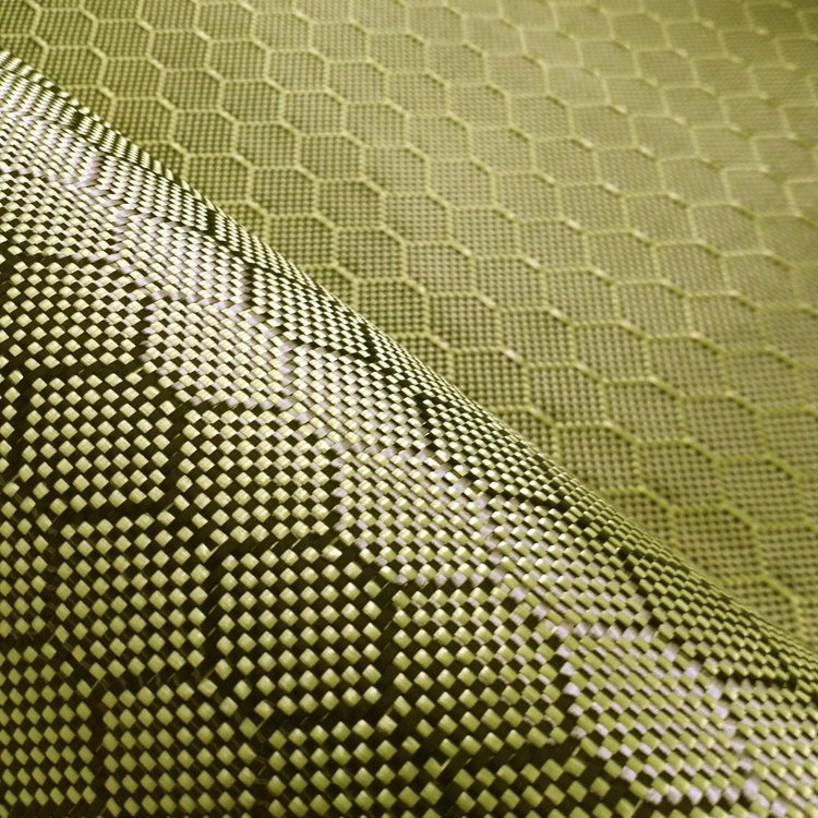 Manufacturing Nomex Honeycomb 3k 240g High Strength 12k Honeycomb Yellow Diy Hybrid Fabric Cloth Fiber Carbon Kevlars