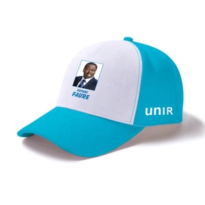 Cappello Elettorale Bicolore in Poliestere e Cotone con Logo Personalizzato Economico - Product Image 3