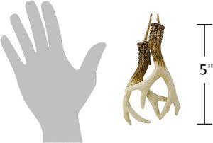 Faux cerf bois ornement rétroviseur cintre pour chasseur cerf ornement chasse cerf bois décoration - Product Image 2