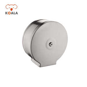 नया आगमन पीतल S304 क्रोम ब्लैकेंड गोल्डन सिंगल बाथरूम बाथ पेपर तौलिया धारक - Product Image 1