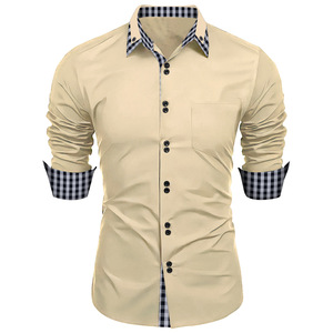 <span class=keywords><strong>Camicia</strong></span> nuova moda abbigliamento <span class=keywords><strong>uomo</strong></span> primavera e autunno moda <span class=keywords><strong>a</strong></span> <span class=keywords><strong>scacchi</strong></span> colore bloccato Business snellente <span class=keywords><strong>camicia</strong></span> Casual - Product Image 5