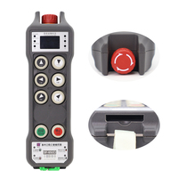 Télécommande radio sans fil industrielle étanche IP67 rechargeable à 6 boutons et vitesse unique pour grues à tour