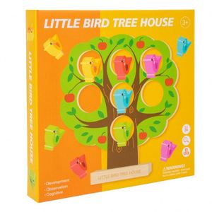 Jeu de puzzle en bois Tress House, jeux de société populaires pour enfants, blocs en forme d'oiseaux, correspondance des couleurs avec des cartes flash - Product Image 6