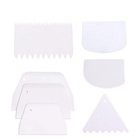 Grattoir à pâte personnalisé XLT Factory, grattoir à bol flexible en plastique pour la cuisson du pain, des gâteaux, du fondant et de la glaçage