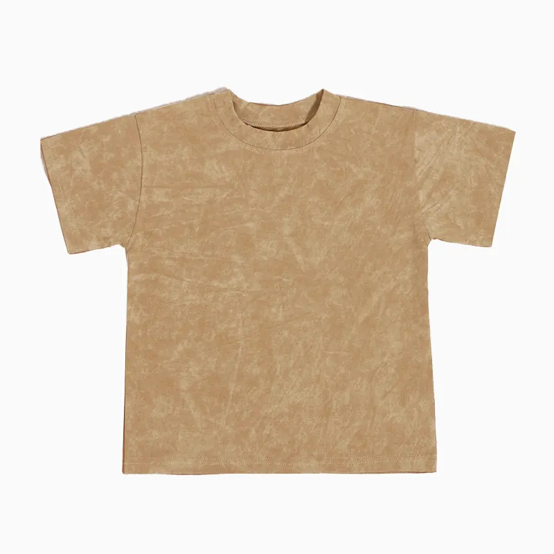 빈티지 여름 남여 공용 바틱 100% 면 짧은 소매 대형 트리 티셔츠