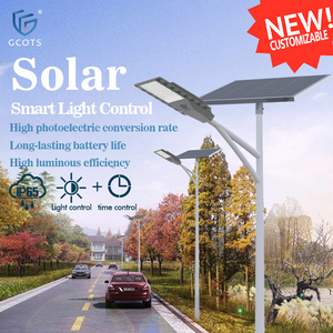 ไฟถนน LED พลังงานแสงอาทิตย์ กันน้ำกลางแจ้ง 10W15W25W40W80W ไฟถนนอลูมิเนียมประสิทธิภาพสูงสำหรับที่อยู่อาศัย/ถนนที่มีทิวทัศน์สวยงาม - Product Image 1