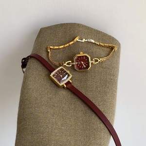 La moda Godi e la tendenza Ankela rosso Vintage orologio da <span class=keywords><strong>donna</strong></span> è un quarzo di nicchia di fascia alta con uno stile retrò semplice - Product Image 4