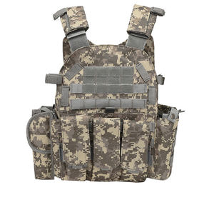 حامل مسدس مقطوع بالليزر أسود اللون، حقيبة أدوات سريعة الفك من قماش أكسفورد الأحمر، حامل مجلة مولي، حزام تكتيكي، سترة تكتيكية - Product Image 6