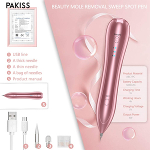 Stylo de beauté électronique sans fil PAKISS FY-105, technologie d'électrodes, écran numérique, garantie 1 an pour les soins de la peau, les taches, les tatouages et les grains de beauté - Product Image 5