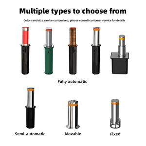 أعمدة حماية خارجية يدوية قابلة للرفع، عمود كهربائي قابل للسحب، حاجز أرضي لمواقف السيارات، تحكم يدوي، من الفولاذ المقاوم للصدأ - Product Image 4