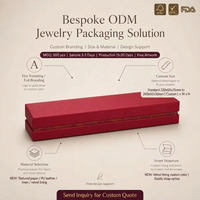 Boîte à bijoux de luxe en brocart avec doublure en velours, fermeture à pression, OEM ODM, certifiée FSC BRC FDA, pour colliers, MOQ500